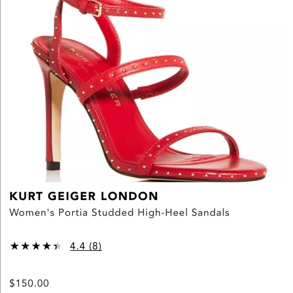 KURT GEIGER Women Portia Studded High-Heel Sandals